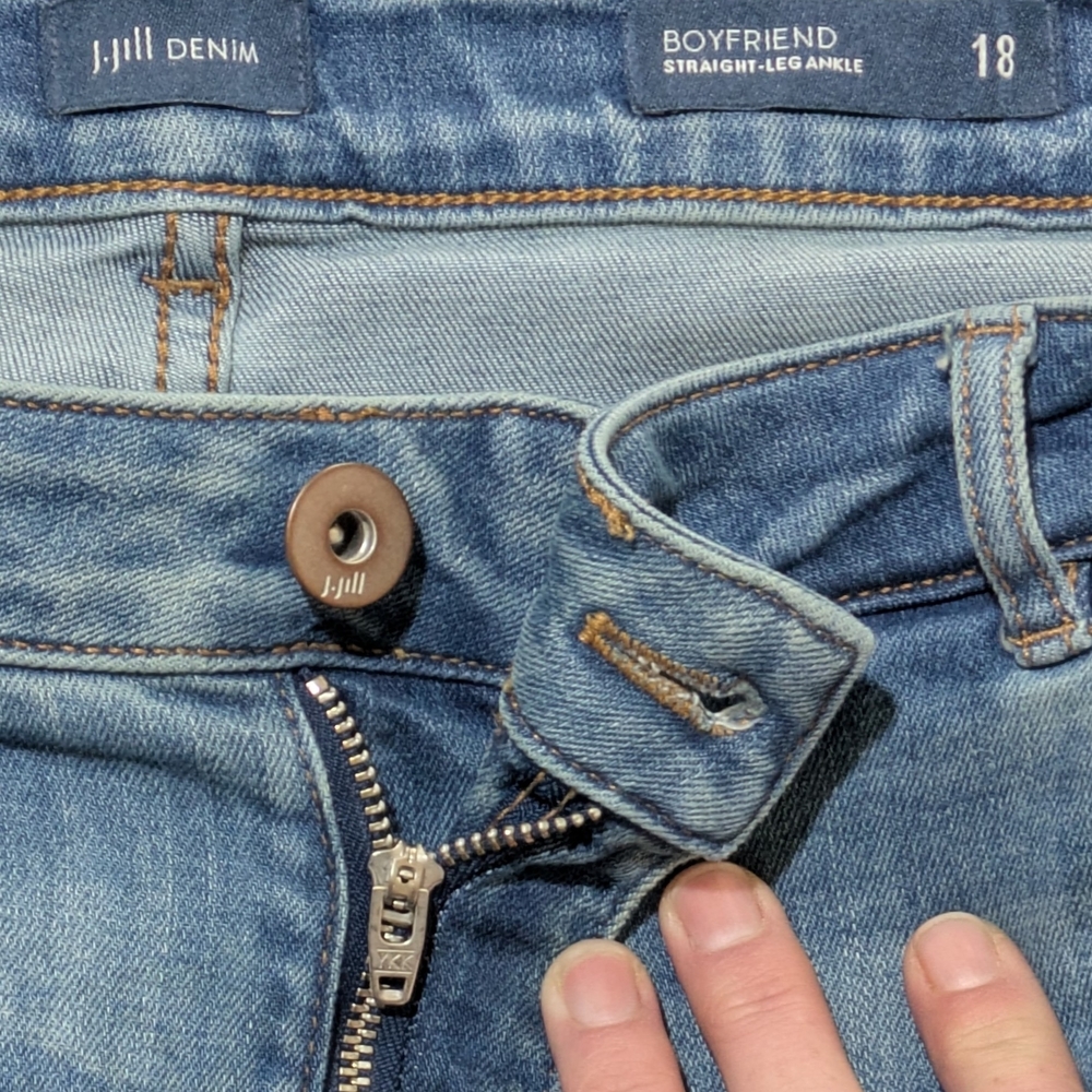 J. Jill Boyfriend Straight Leg Ankle Jeans - Picture 5 of 11